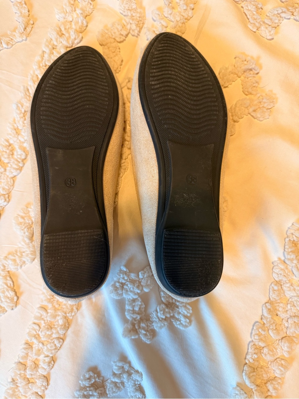Neutral Suede-Look Slip-On Flats - Beige - Picture 5 of 5